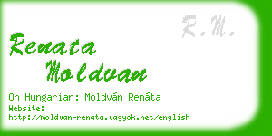 renata moldvan business card