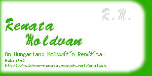 renata moldvan business card